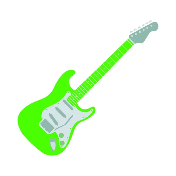 Ícone Guitarra Elétrica Desenho Animado Guitarras Acústicas Ícones Vetoriais Para — Vetor de Stock