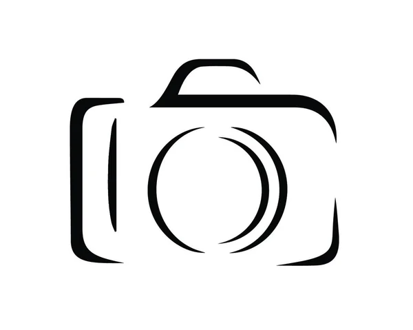 Câmera Dslr Símbolo Estúdio Fotografia — Vetor de Stock