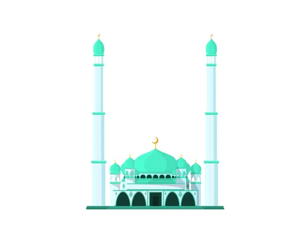 Детальная Мечеть Высокой Башней — стоковый вектор