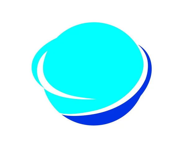 Symbol Saturn Planeta Globe Orbit Připojení — Stockový vektor