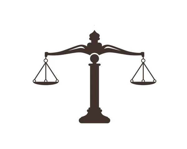 Adalet Yargı Hukuk Firması Avukat Hukuk Danışmanı Sembolü — Stok Vektör