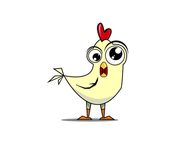 Stojący Kurczak Kogut Ilustracji — Wektor stockowy