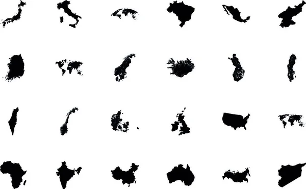 Une Carte Pays État Israël — Image vectorielle