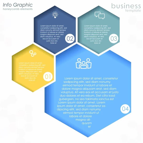 Eps Vector File Business Info Graphic Template Designs Team Work — Stock Vector