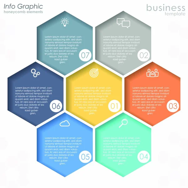 Archivo Vectorial Eps Para Diseños Plantillas Gráficas Información Empresarial Conceptos — Vector de stock