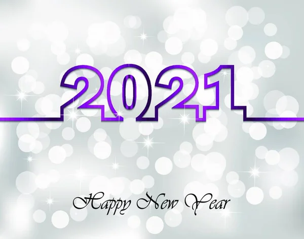 2021 Gelukkig Nieuwjaar Achtergrond — Stockvector