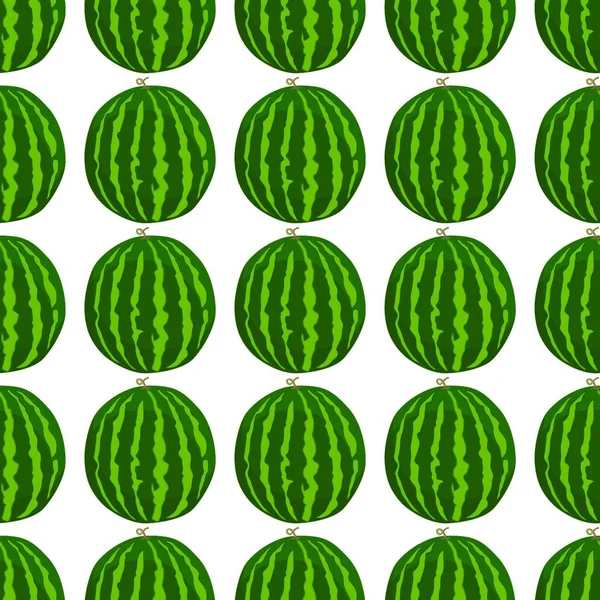 Thema Große Farbige Nahtlose Wassermelone Helles Beerenmuster Für Siegel Beerenmuster — Stockvektor