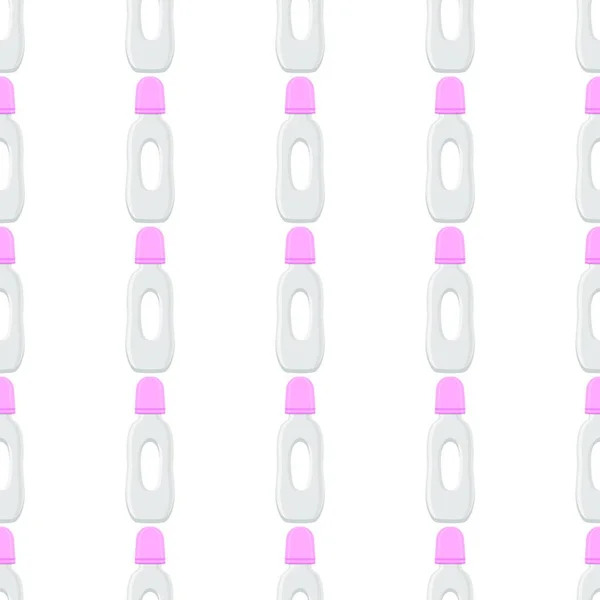 Illustration Zum Thema Farbige Babymilch Kit Klarer Flasche Mit Gummischnuller — Stockvektor