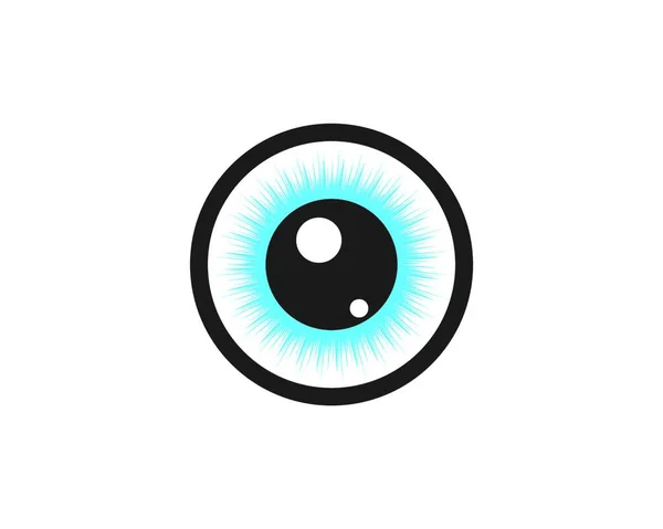 Ícone Olho Óptico Logo Vetor Modelo Ilustração Design — Vetor de Stock