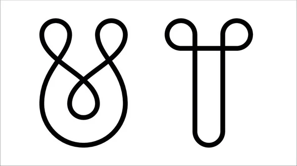 Female Male Signs Symbols Drawn Very Pure Universal Style — Stock Vector