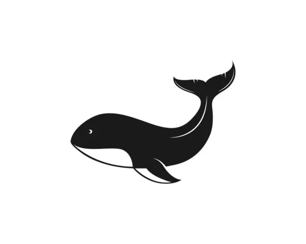 Whale Tail Icon Vector Illustration Design Template — Stock Vector