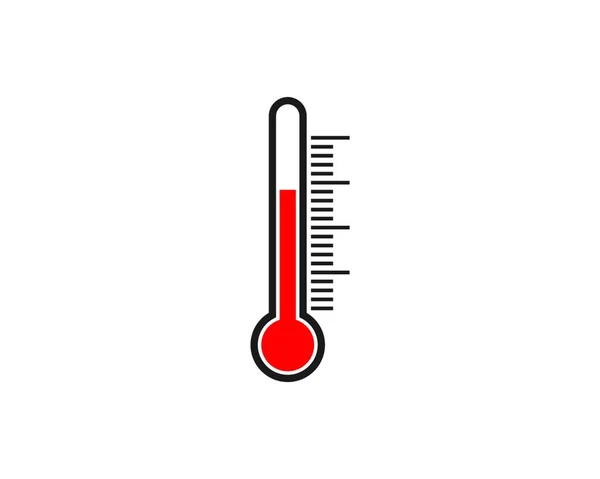 Termometro Vettoriale Icona Illustrazione Design — Vettoriale Stock