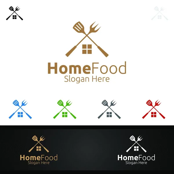 Logovorlage Für Gesunde Lebensmittel Für Restaurant Oder Café — Stockvektor