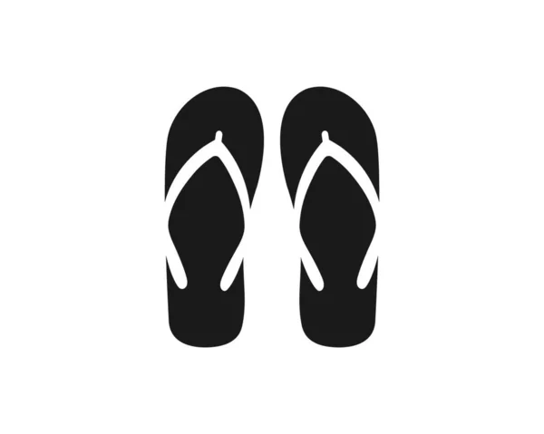 Slippers Vector Icon Illustration Design Template — Stock Vector