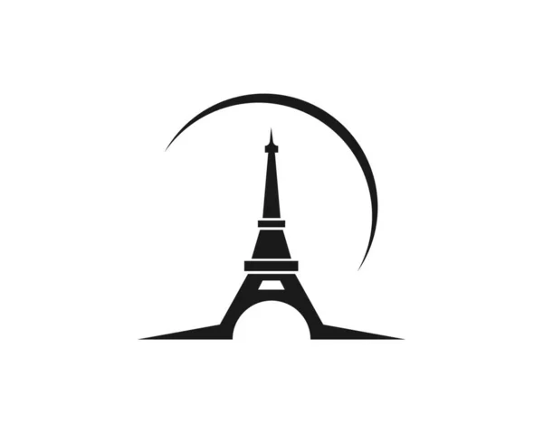 Illustration Vectorielle Icône Tour Eiffel Design — Image vectorielle