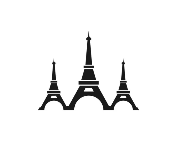 Torre Eiffel Icono Vector Ilustración Diseño — Archivo Imágenes Vectoriales