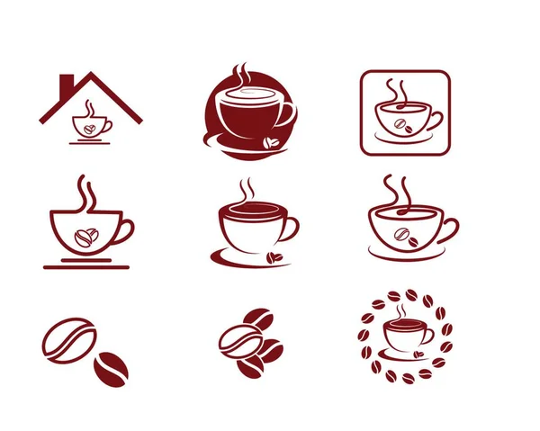 咖啡杯标志模板矢量图标设计 — 图库矢量图片