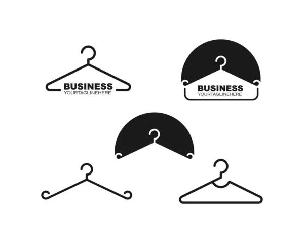 Hanger Logo Icon Vector Illustration Design Template — Stock Vector