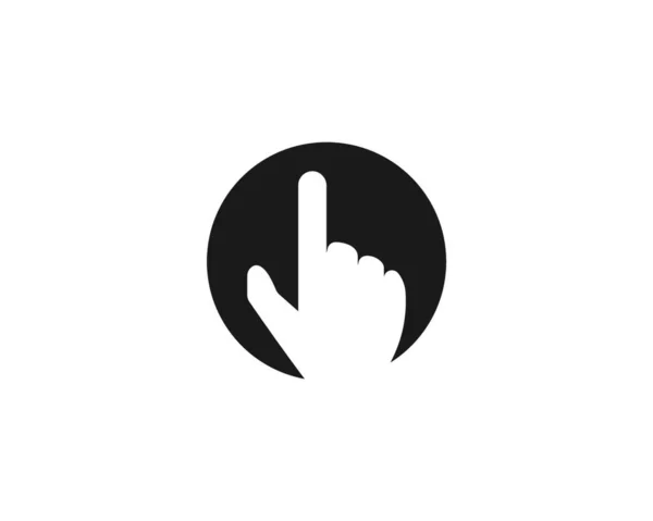 Mão Gesto Ícone Vetor Ilustração Design Modelo — Vetor de Stock