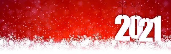 Панорамний Банерний Фон Eps Снігопадом Світловими Ефектами Привітаннями Різдво Новий — стоковий вектор