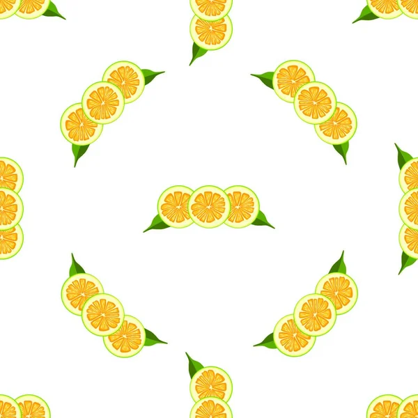 Illustrazione Sul Tema Grande Pomelo Senza Cuciture Colorate Modello Frutta — Vettoriale Stock