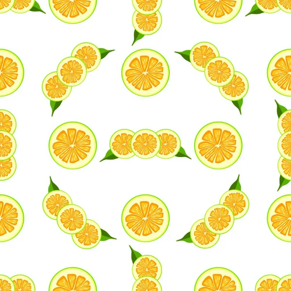 Ilustración Tema Grande Pomelo Sin Costura Color Patrón Fruta Brillante — Vector de stock