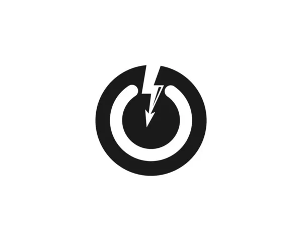 Symbol Napájení Ikona Vektor Illustraion Design — Stockový vektor