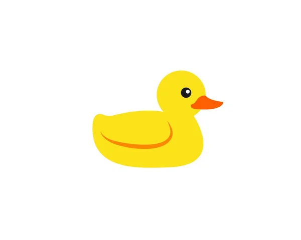 Duck Toy Vector Icon Illustration Design Template — Stock Vector