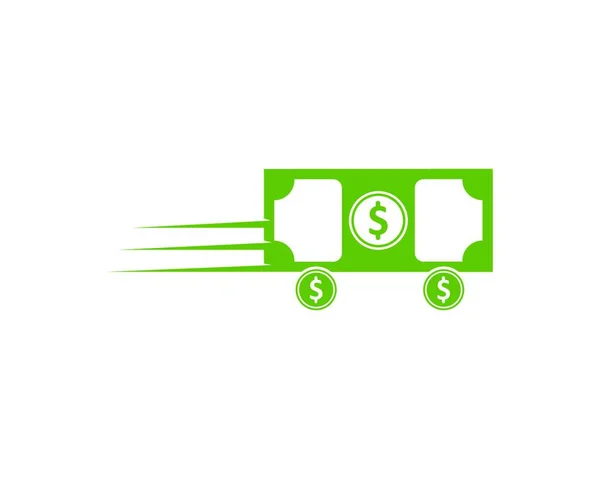 Logotipo Dinheiro Ícone Vetor Ilustração Design —  Vetores de Stock