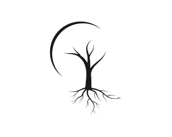 Modèle Logo Icône Arbre Illustration Vectorielle — Image vectorielle