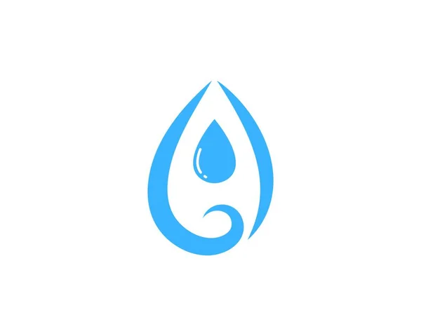 Agua Gota Logotipo Plantilla Vector Ilustración Diseño — Archivo Imágenes Vectoriales