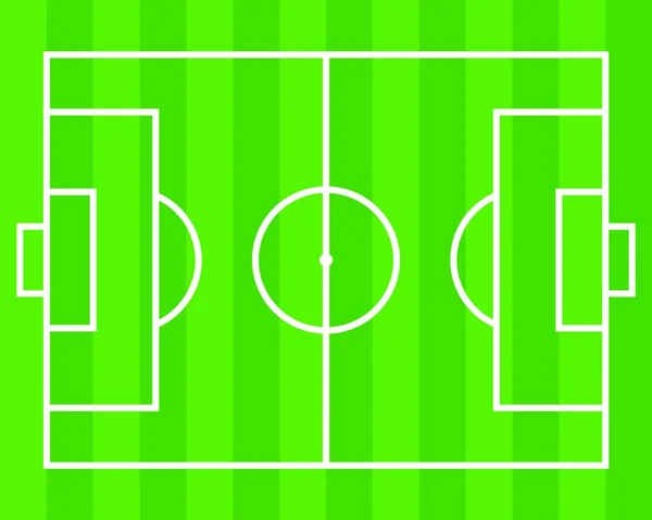 Šablona Návrhu Vektoru Pole Fotbalu — Stockový vektor