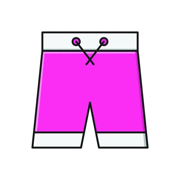 Ikona Kalhot Jednoduchá Ilustrace Vektorových Ikon Oblečení Pro Web — Stockový vektor