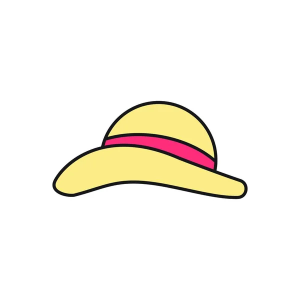 Icono Del Sombrero Esquema Ilustración Los Iconos Vectoriales Vaqueros Para — Archivo Imágenes Vectoriales