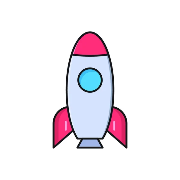 Rocket Icon Vector Illustration — Stock Vector