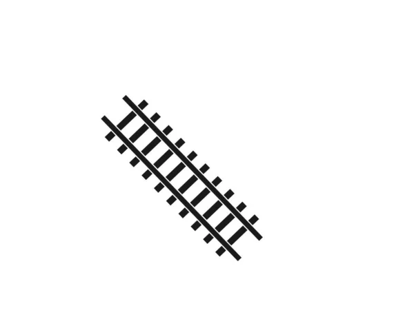 Modèle Conception Illustration Vectorielle Voie Ferroviaire — Image vectorielle