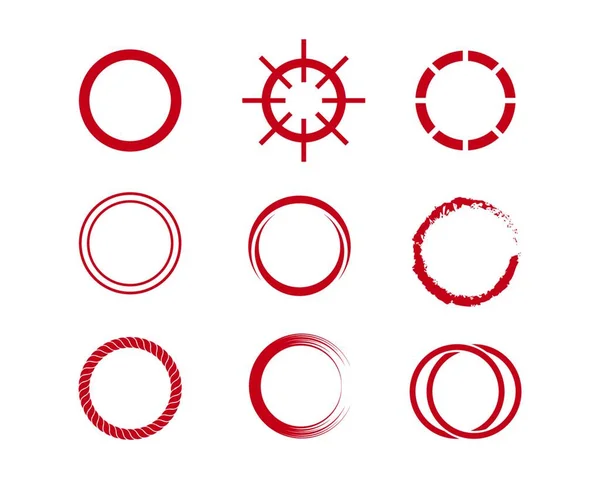 Cerchio Anello Logo Modello Vettoriale Design — Vettoriale Stock