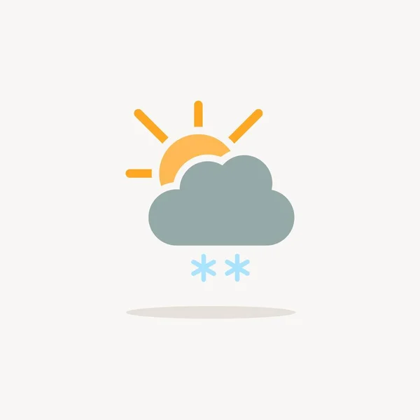 그림자가 아이콘 Weather Glyph Vector Illustration — 스톡 벡터