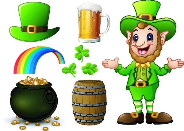 Ilustración Vectorial Colección Elementos Patrick Day — Vector de stock