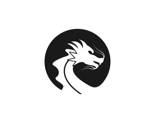 Векторная Иллюстрация Логотипа Дракона — стоковый вектор