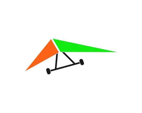 Hang Gliding Icon Vector Illustration Design Template — 스톡 벡터