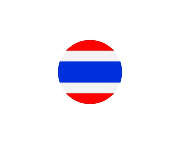 Desenho Ilustração Vetor Ícone Bandeira Tailândia — Vetor de Stock