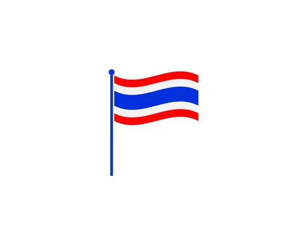 Thailand Flag Icon Vector Illustration Design — Stock vektor