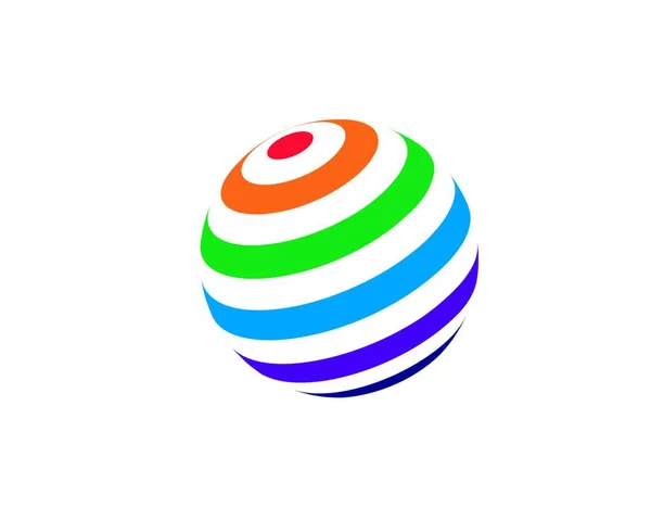Global Global Network Connected Icon Vector Design — 图库矢量图片