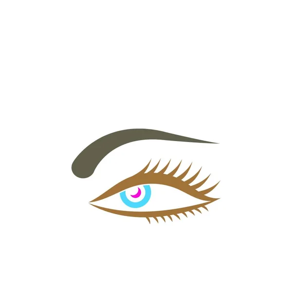 Icône Optique Oeil Logo Vecteur Modèle Illustration Design — Image vectorielle
