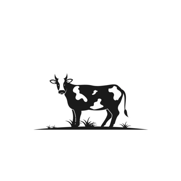 Αγελάδας Λογότυπο Διάνυσμα Απεικόνιση Του Σχεδιασμού — Διανυσματικό Αρχείο