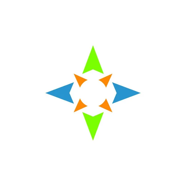 Kompass Logo Vektor Tempate Ilustration Design — Stock vektor