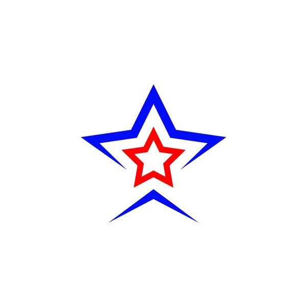 Yıldız Logo Ikonu Vektör Illüstrasyon Tasarımı — Stok Vektör