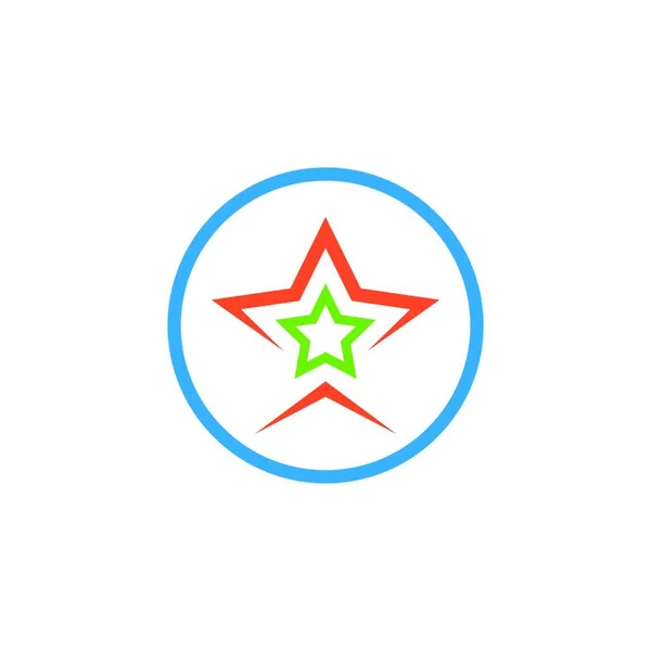 Logotipo Estrela Ícone Vetor Ilustração Design —  Vetores de Stock