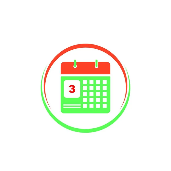 Calender Icon Vector Illustration Design Template — 스톡 벡터